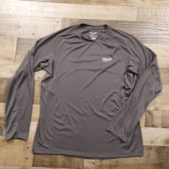 Milwaukee Tool workskin longsleeve shirt men's large gray